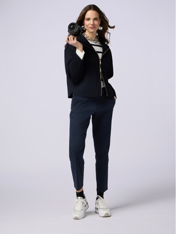 Oltre Oltre Pantaloni di tessuto P785R008238N034 Blu Regular Fit