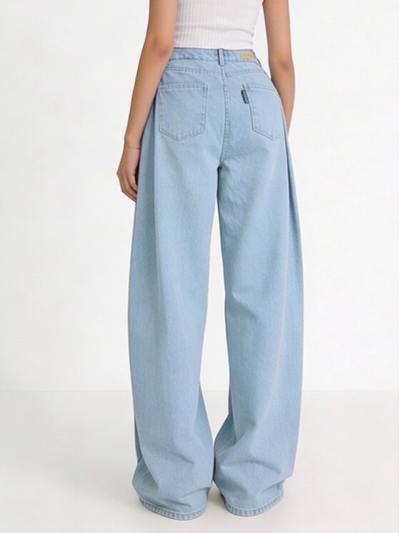 MissDenim MissDenim Jeansy Baggy Niebieski Boyfriend Fit