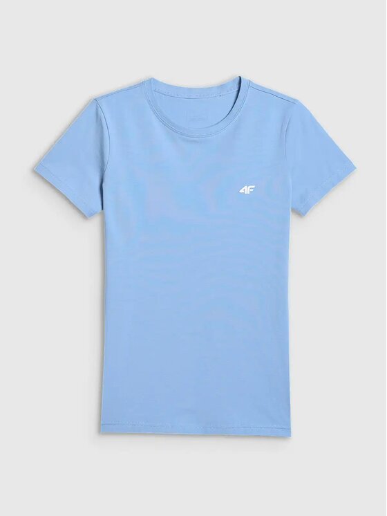 4F 4F T-Shirt 4FWMM00TTSHF3306-32S Niebieski Authentic Slim Fit