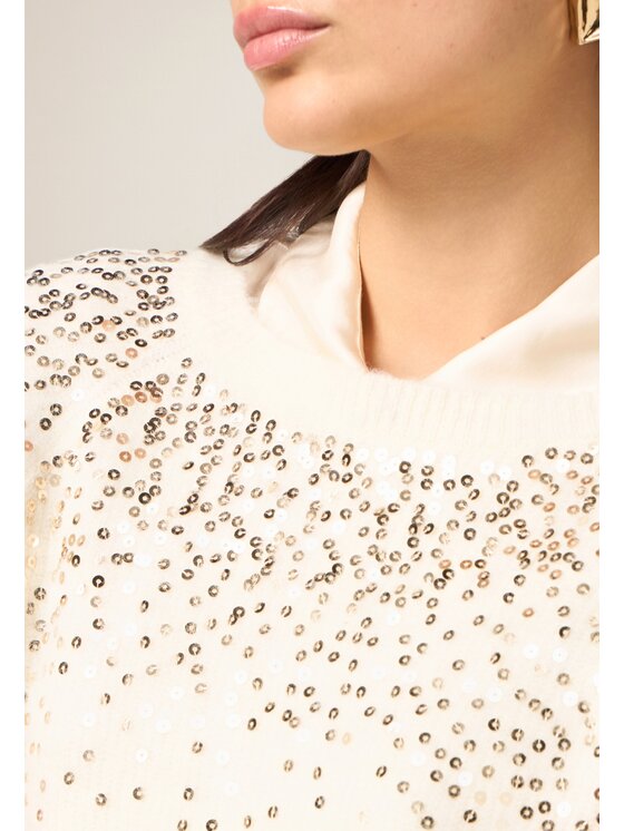 Oltre Oltre Cardigan M514J005286N011 Bianco Regular Fit