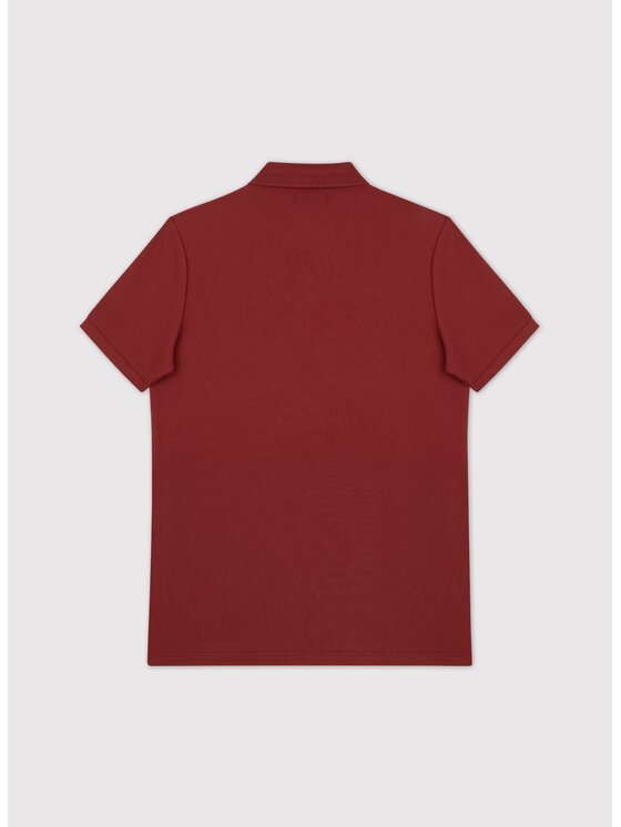 Pako Lorente Pako Lorente Polo P25WF-TX-004 Bordowy Classic Fit