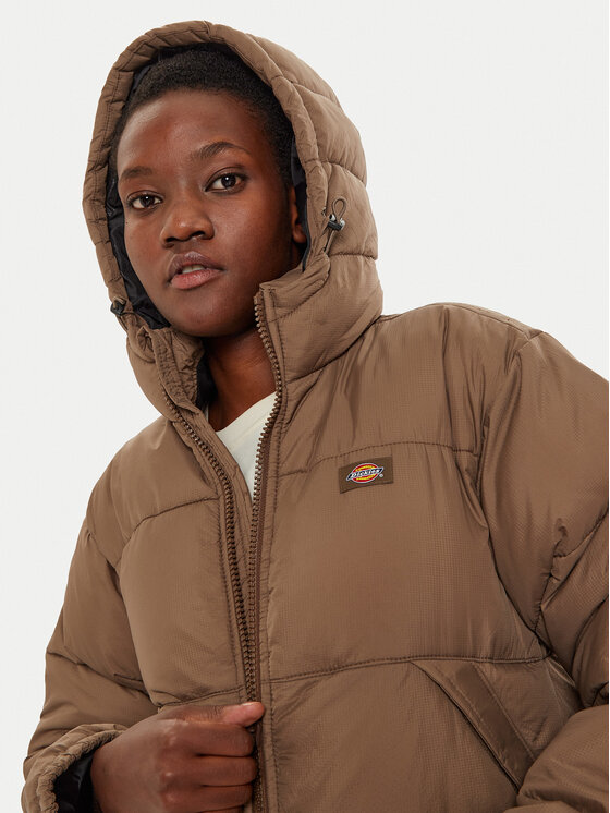 Dickies Dickies Zimní bunda Alatna Long DK0A4XR9MR1 Hnědá Regular Fit