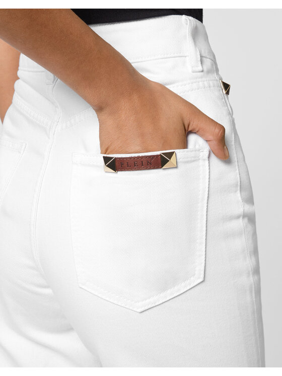 PHILIPP PLEIN PHILIPP PLEIN Jeansy 4065 Biały