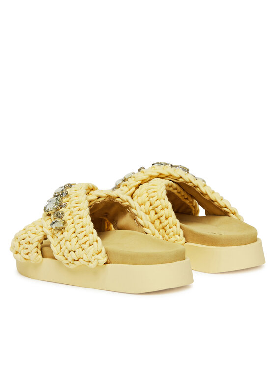 Inuikii Inuikii Παντόφλες Woven Stones 70104-106 Κίτρινο