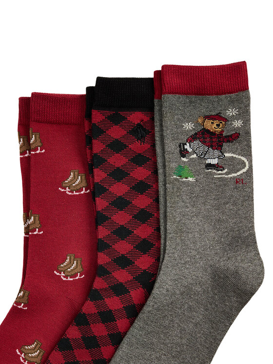 Polo Ralph Lauren Polo Ralph Lauren 3er-Set hohe Kindersocken 448P03265001 Bunt