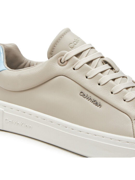 Calvin Klein Calvin Klein Tenisice Cupsole Lace Up W/Ml Lth HW0HW02119 Bež