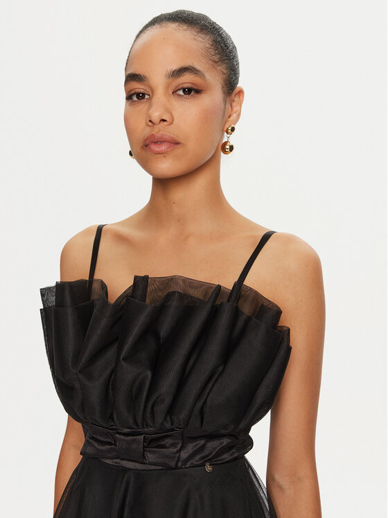 Rinascimento Rinascimento Rochie cocktail CFC0121817003 Negru Regular Fit