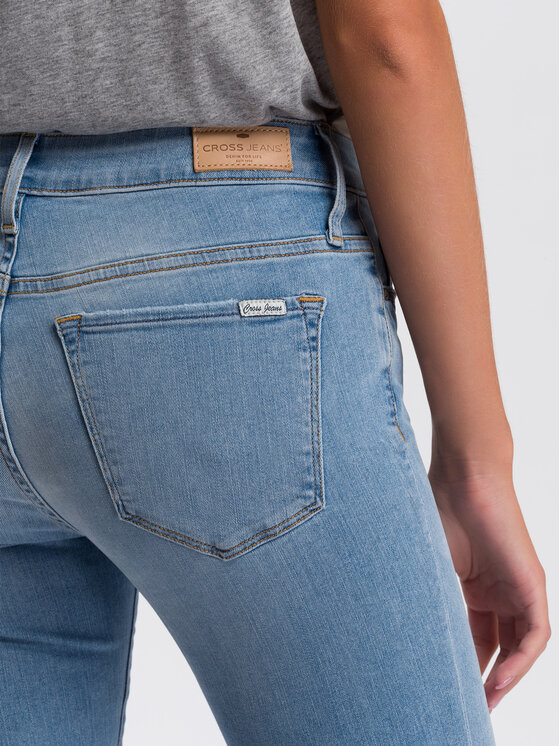 Cross Jeans Cross Jeans Jeansy P 433-015 Niebieski Flared Leg