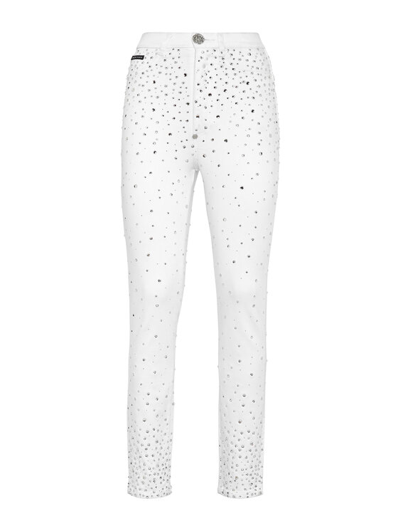 PHILIPP PLEIN PHILIPP PLEIN Jeansy 2867 Biały Slim Fit