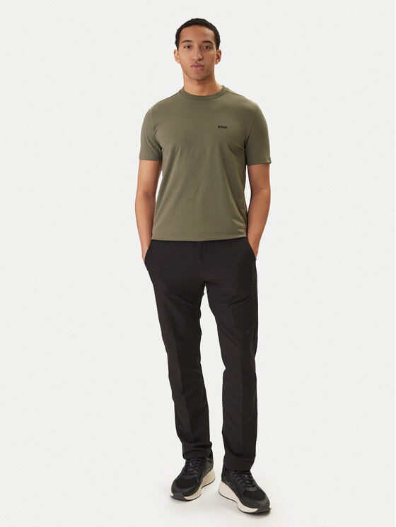 BOSS BOSS T-krekls 50506373 Haki Regular Fit