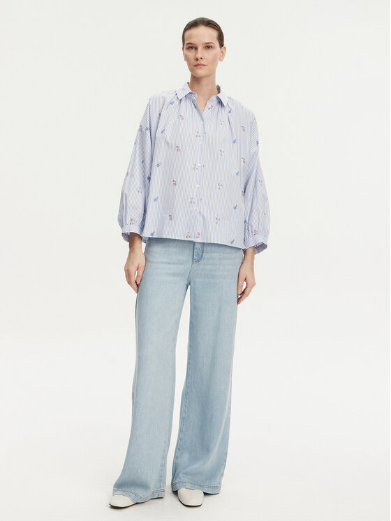 Weekend Max Mara Weekend Max Mara Camicia Gilly 2515111132 Celeste Relaxed Fit