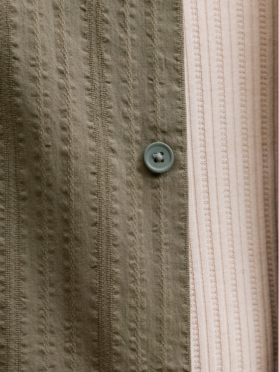 Jack & Jones Jack & Jones Komplet koszula i szorty materiałowe Tyson 12297649 Zielony Relaxed Fit