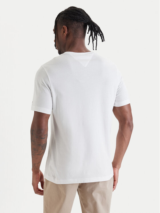 Tommy Hilfiger Tommy Hilfiger T-shirt Brand Love MW0MW42365 Bianco Regular Fit