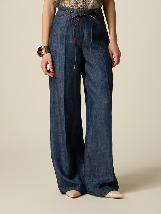 Oltre Oltre Jeans P706R009079N024 Blu Baggy Fit