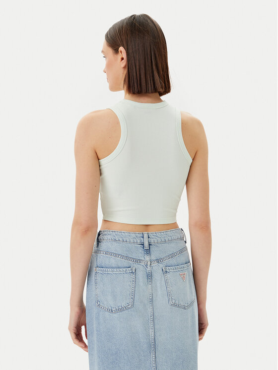 Guess Guess Marškinėliai V3GP19 K8RT2 Écru Slim Fit