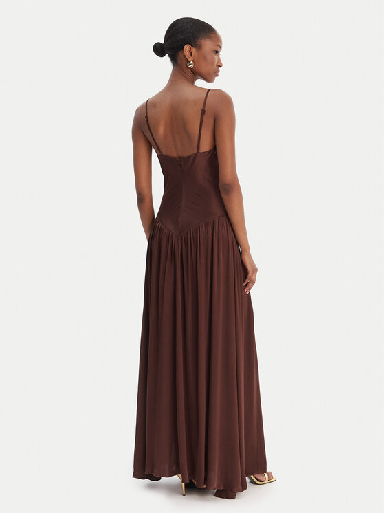 Bardot Bardot Вечірня сукня Aderia 60248DB Коричневий Slim Fit