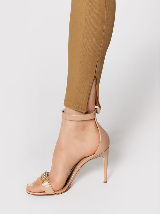 Elisabetta Franchi Elisabetta Franchi Παντελόνι υφασμάτινο PA-011-16E2-V360 Καφέ Slim Fit