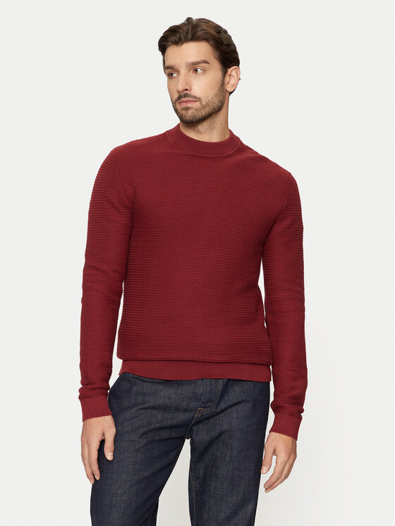 Selected Homme Sveter Tion 16095640 Červená Regular Fit