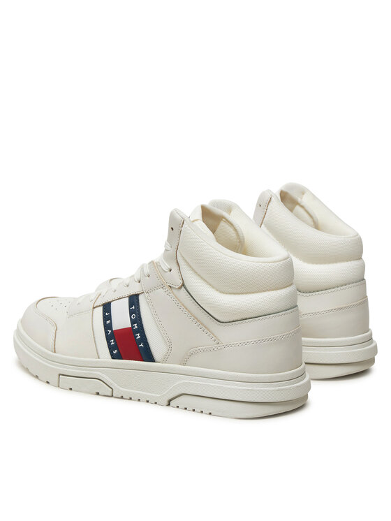 Tommy Jeans Tommy Jeans Tenisice The Brooklyn Mix Mat Mid EM0EM01458 Bijela