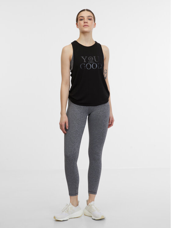 Orsay Orsay Top 1000242X6666__S Czarny Regular Fit
