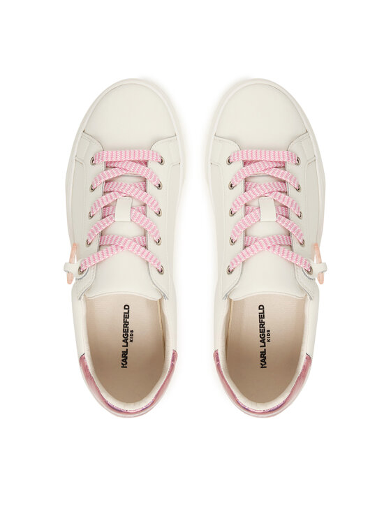 KARL LAGERFELD KARL LAGERFELD Laisvalaikio batai Z30979 S Balta