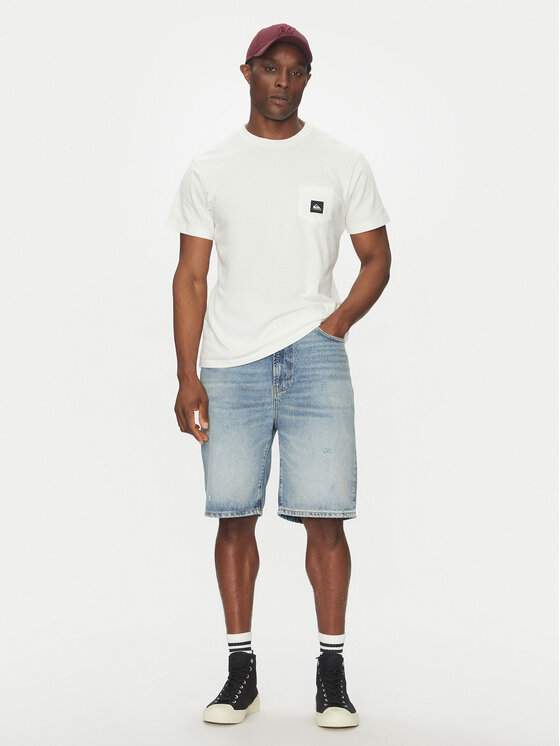 Quiksilver Quiksilver T-Shirt EQYZT08035 Biały Regular Fit