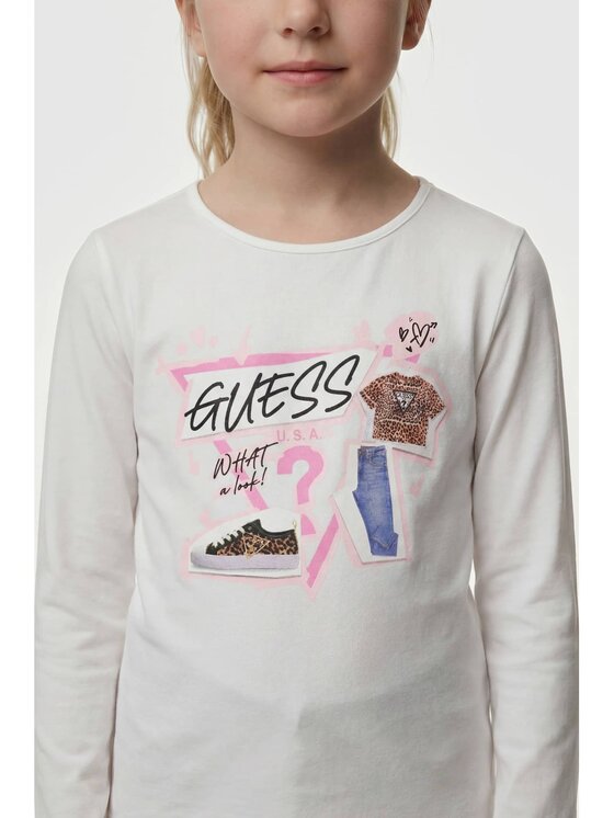 Guess Kids Guess Kids Tank top 183021 Biały Classic Fit