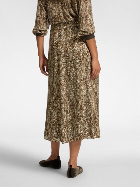 Elena Mirò Elena Mirò Gonna midi 1042P100064N001 Écru A-Line Fit