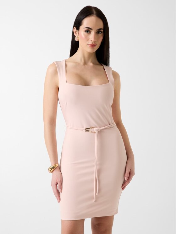 Guess Guess Každodenní šaty 180337 Růžová Classic Fit