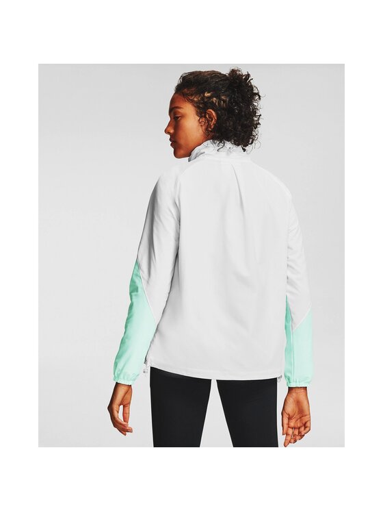 Under Armour Under Armour Kurtka do biegania Recover Woven CB Jacket Turkusowy Loose Fit