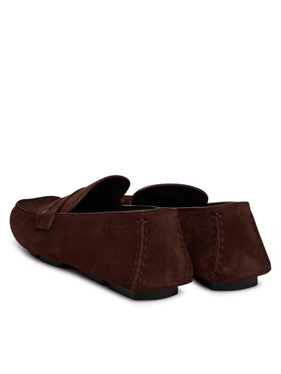 Calvin Klein Calvin Klein Mokasíny Square Driver Suede HW0HW02844 Bordová