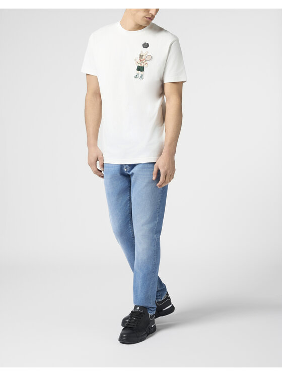 PHILIPP PLEIN PHILIPP PLEIN T-Shirt 30554 Biały Regular Fit