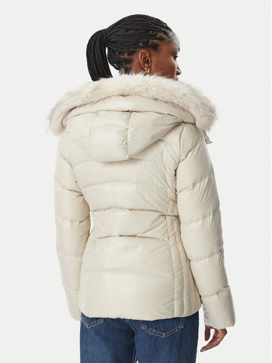 Hetregó Hetregó Pūkinė striukė Inari 8R624KF 26W004 Kreminė Slim Fit