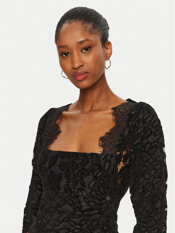 Rinascimento Rinascimento Rochie cocktail CFC0121734003 Negru Slim Fit