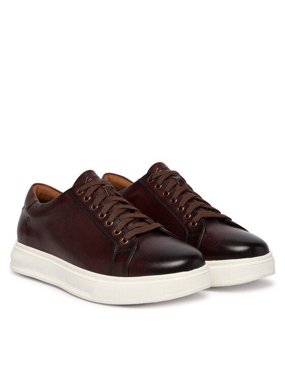 Clarks Clarks Sneakersy Goswell Tie 26186560 Brązowy