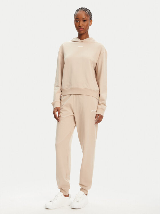 HUGO HUGO Bluza 50490594 Beżowy Regular Fit