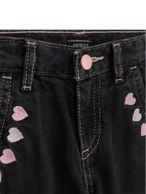 Guess Kids Guess Kids Jeans MOM FIT BLACK RGD DNM PANTS Nero Regular Fit