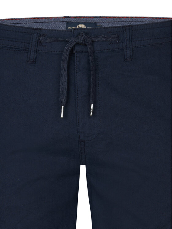 Petrol Industries Petrol Industries Šortky z materiálu M-1050-SHO538 Tmavomodrá Slim Fit
