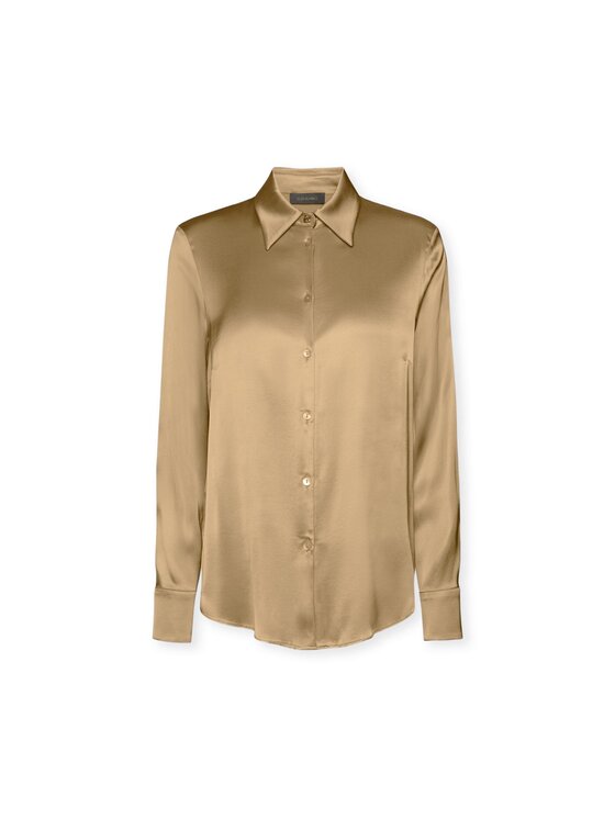 Elena Mirò Elena Mirò Camicia 5127P100232N0C2 Écru Slim Fit