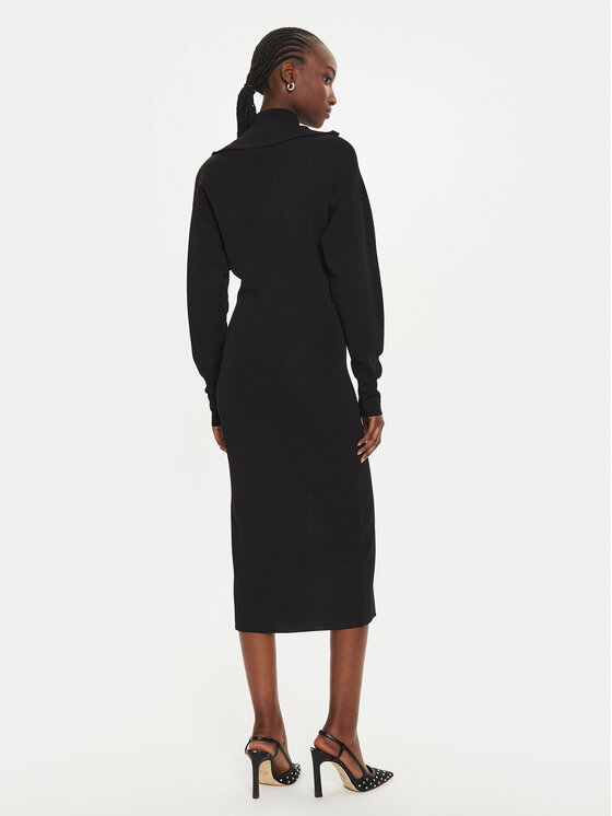 PINKO Pinko Haljina za svaki dan Levulosio Abito 103989 A22A Crna Slim Fit