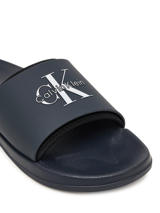 Calvin Klein Calvin Klein Šlepetės Ess Slide Rubber Neoprene HM0HM02229 Tamsiai mėlyna