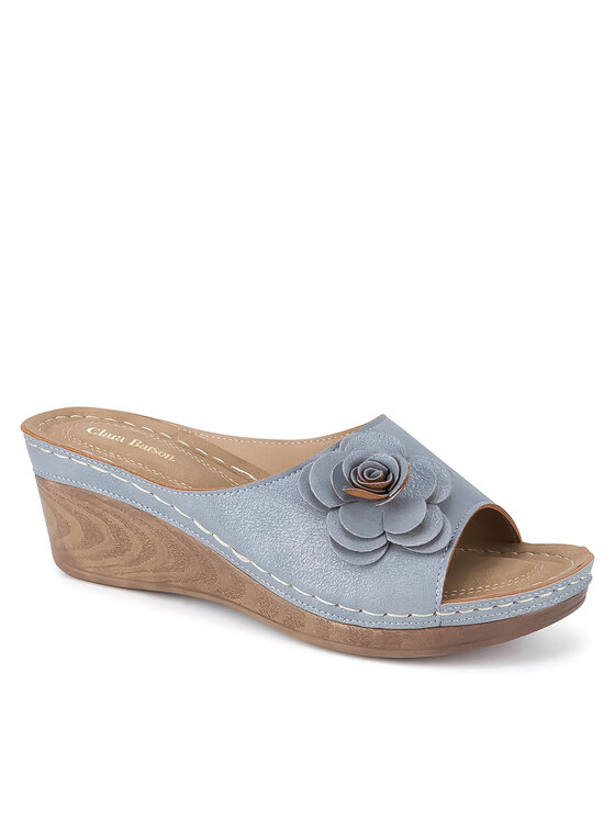 Clara Barson Clara Barson Pantoletten WYL05010-29 Blau