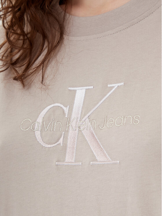 Calvin Klein Jeans Calvin Klein Jeans T-krekls Monologo J20J224798 Pelēks Relaxed Fit