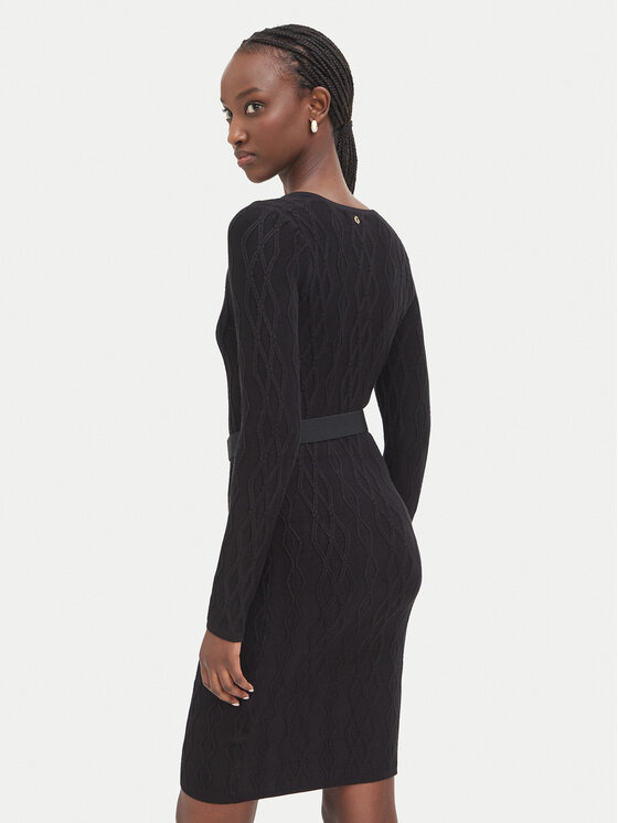 Guess Guess Vestito di maglia W6BK62 Z1567 Nero Regular Fit