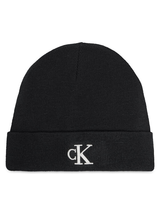 Calvin Klein Czapka Monogram Embro Beanie K50K512145 Szary