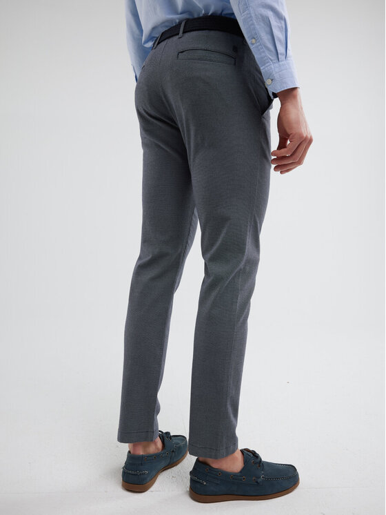 BIG STAR BIG STAR Chinosy ERHATI_402_350 Niebieski Chino Fit