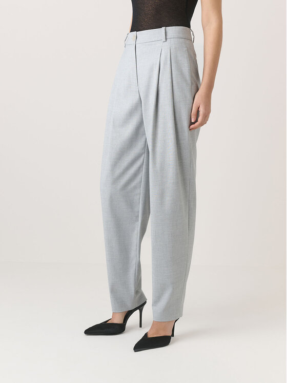 La Mania La Mania Společenské kalhoty CHET Šedá Classic Fit