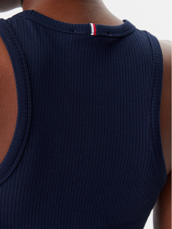 Tommy Hilfiger Tommy Hilfiger Top WW0WW38635 Tamnoplava Slim Fit