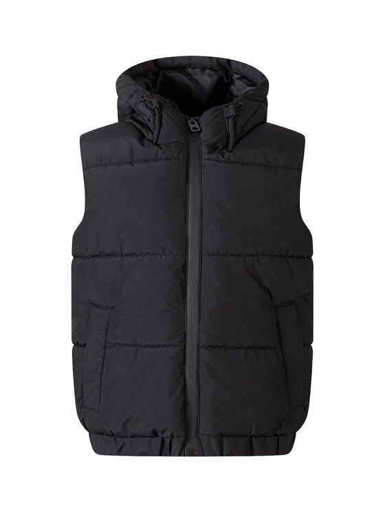 minoti minoti Kamizelka 27GILET80 Czarny Regular Fit