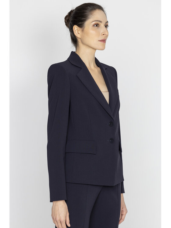 Deni Cler Milano Deni Cler Milano Marynarka W-DC-6020-E2-D4-58-1 Granatowy Regular Fit